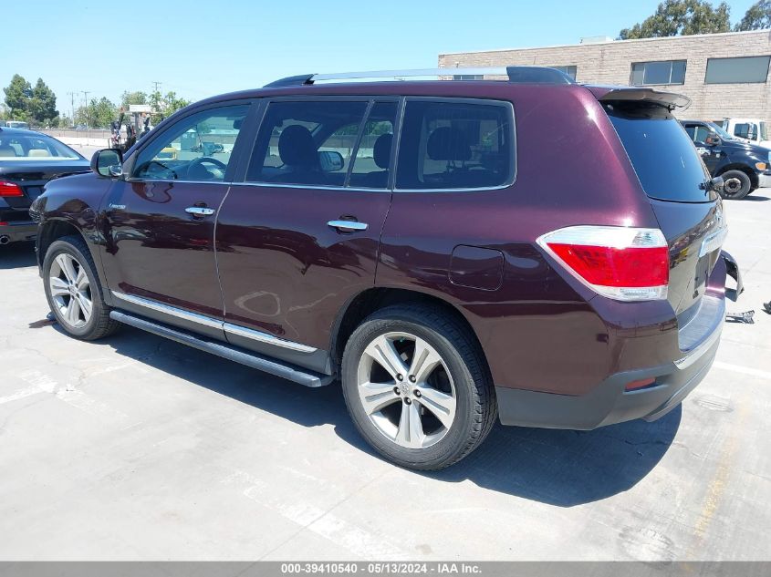 2012 Toyota Highlander Limited V6 VIN: 5TDYK3EHXCS054064 Lot: 39410540