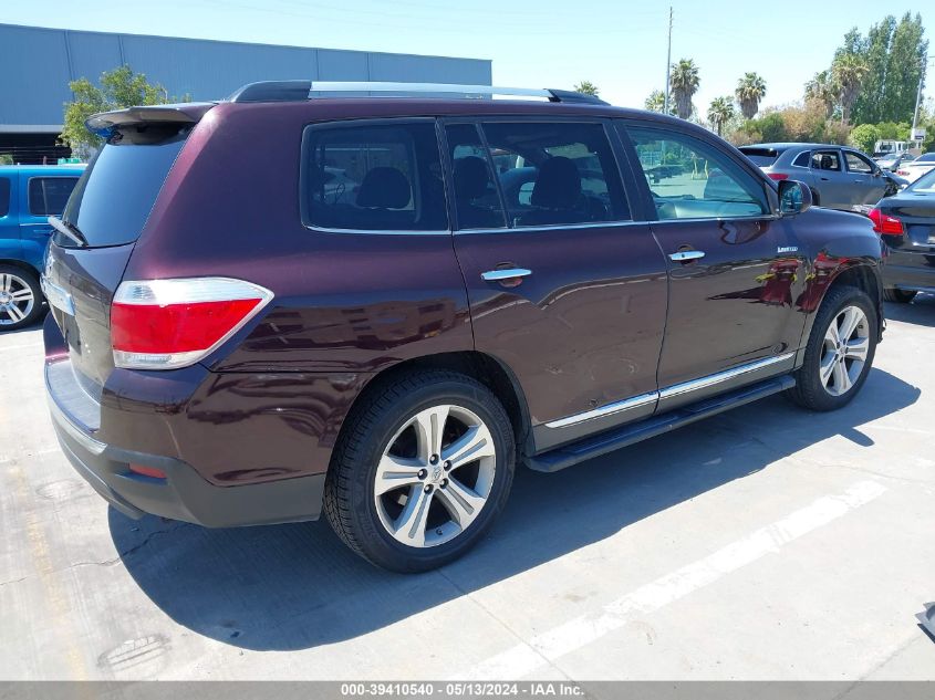 2012 Toyota Highlander Limited V6 VIN: 5TDYK3EHXCS054064 Lot: 39410540