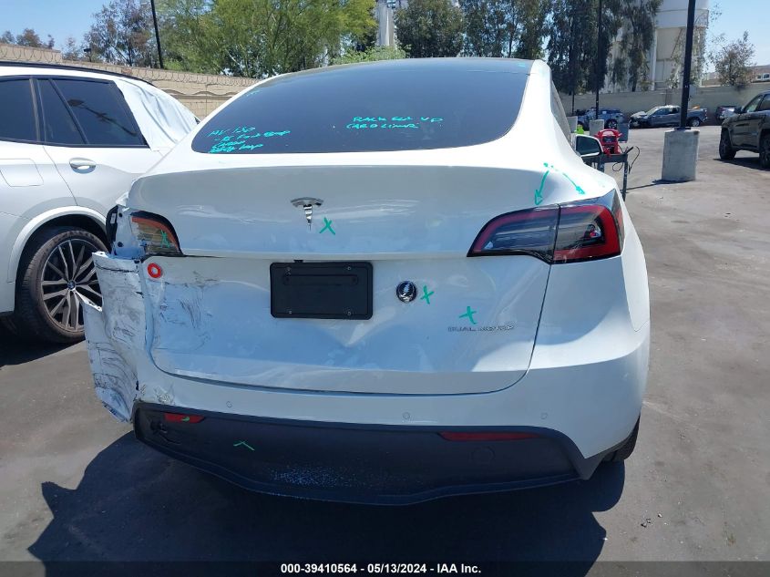 2021 Tesla Model Y Long Range Dual Motor All-Wheel Drive VIN: 5YJYGDEE3MF274004 Lot: 39410564