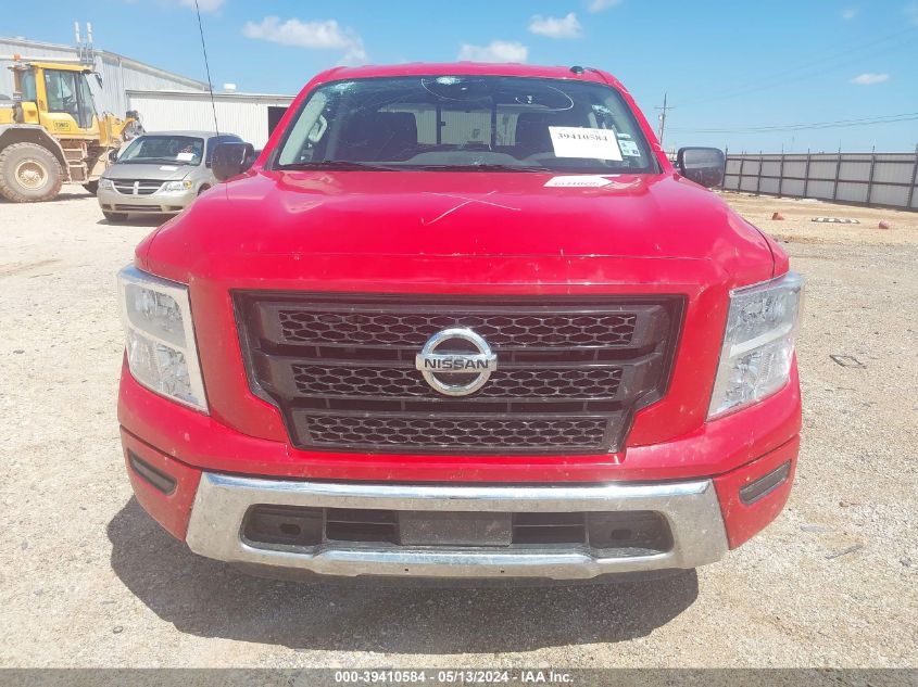 2021 Nissan Titan Sv 4X2 VIN: 1N6AA1EE7MN529060 Lot: 39410584