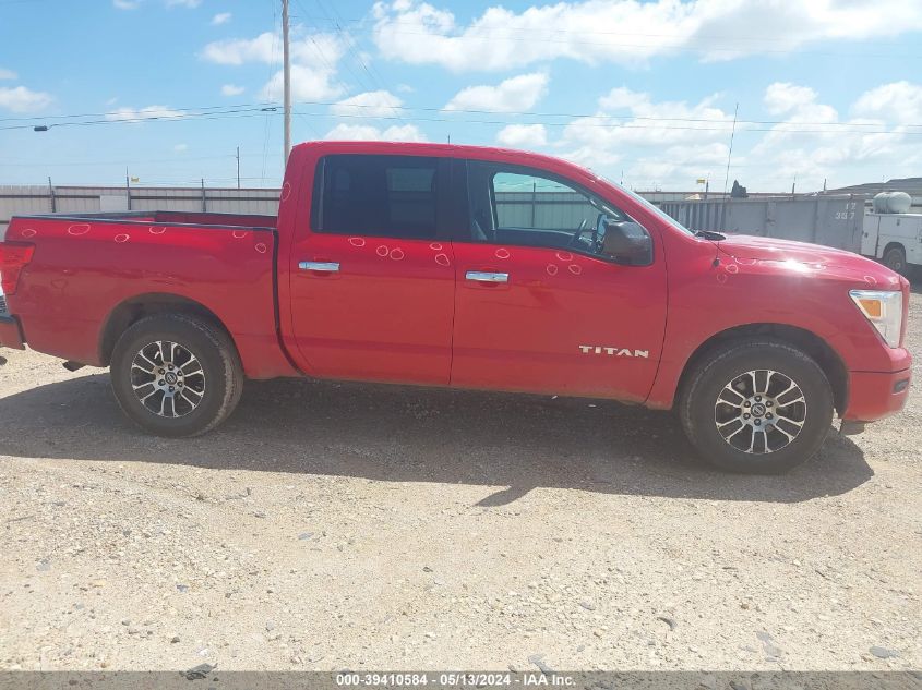 2021 Nissan Titan Sv 4X2 VIN: 1N6AA1EE7MN529060 Lot: 39410584