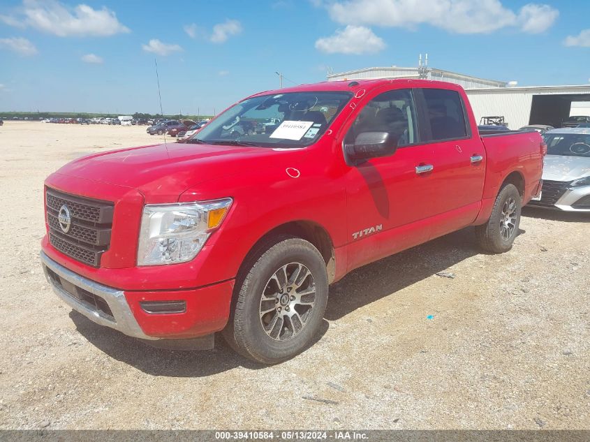 2021 Nissan Titan Sv 4X2 VIN: 1N6AA1EE7MN529060 Lot: 39410584