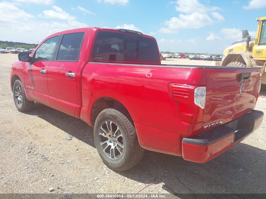 2021 Nissan Titan Sv 4X2 VIN: 1N6AA1EE7MN529060 Lot: 39410584