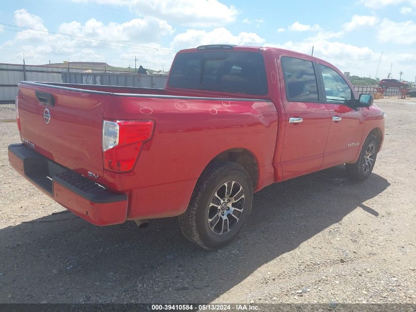 2021 Nissan Titan Sv 4X2 VIN: 1N6AA1EE7MN529060 Lot: 39410584