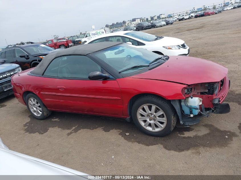 2004 Chrysler Sebring Gtc VIN: 1C3EL75R74N101434 Lot: 39410717