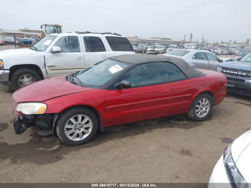 2004 Chrysler Sebring Gtc VIN: 1C3EL75R74N101434 Lot: 39410717