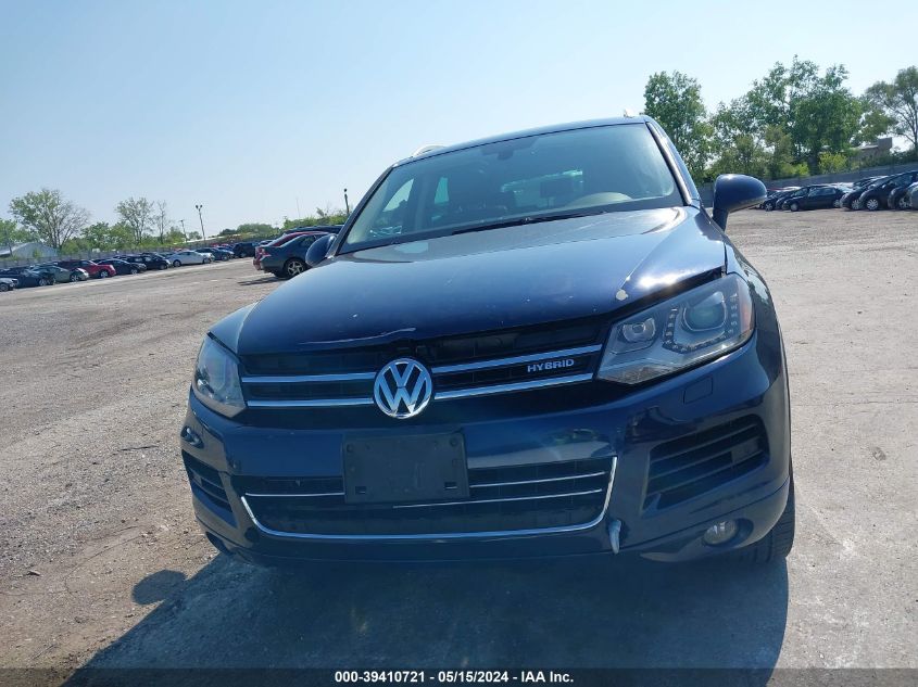 2013 Volkswagen Touareg Hybrid VIN: WVGEG9BP9DD012156 Lot: 39410721