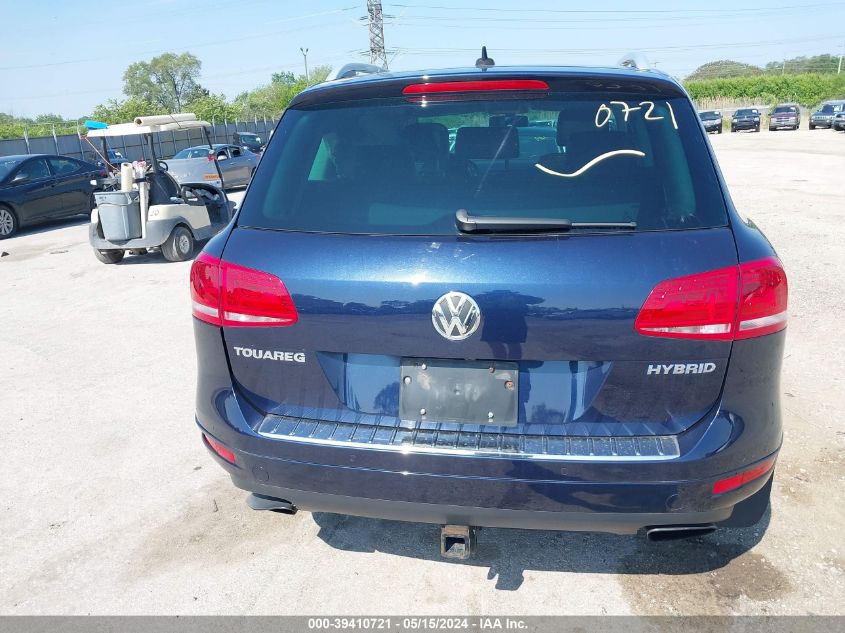 2013 Volkswagen Touareg Hybrid VIN: WVGEG9BP9DD012156 Lot: 39410721