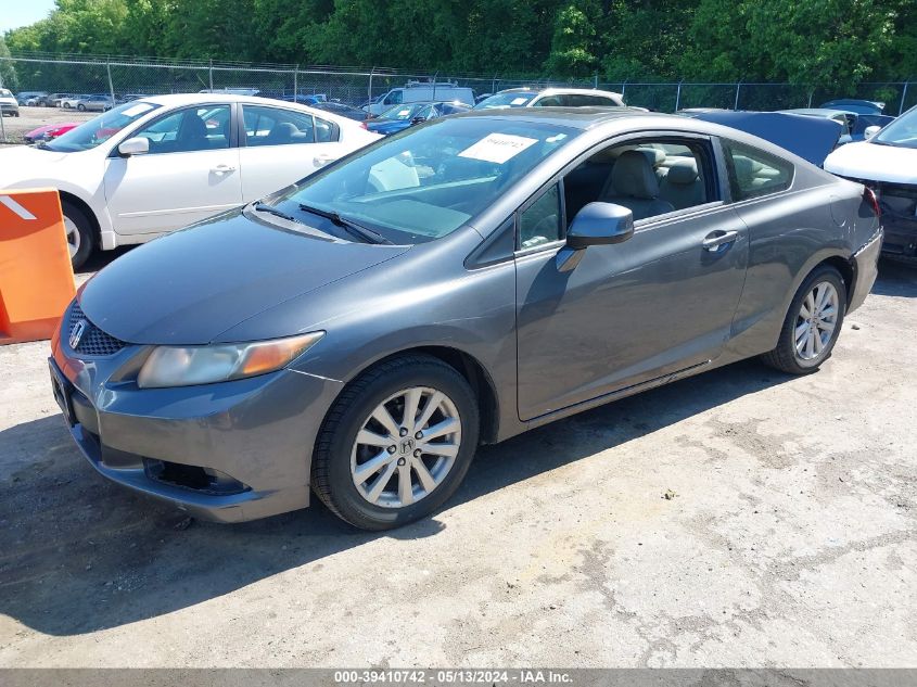 2012 Honda Civic Ex-L VIN: 2HGFG3B1XCH536825 Lot: 39410742