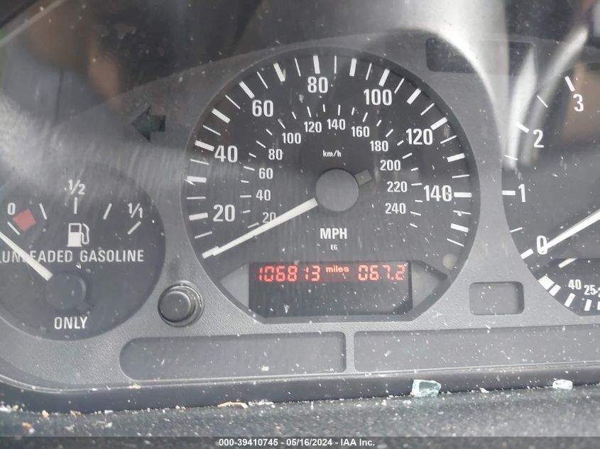 1997 BMW 328Ic VIN: WBABK732XVET63700 Lot: 39410745