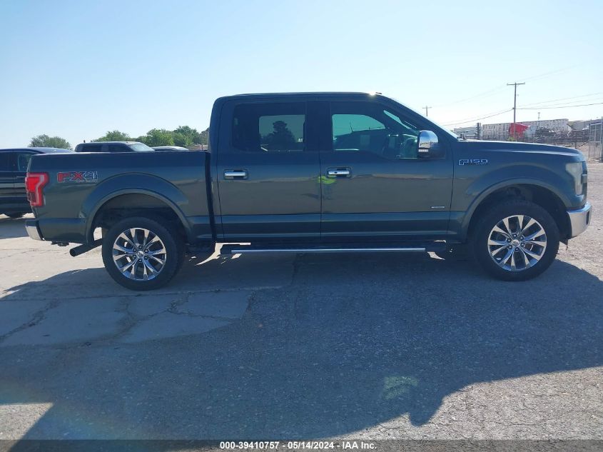 2015 Ford F-150 Lariat VIN: 1FTEW1EGXFKD25218 Lot: 39410757