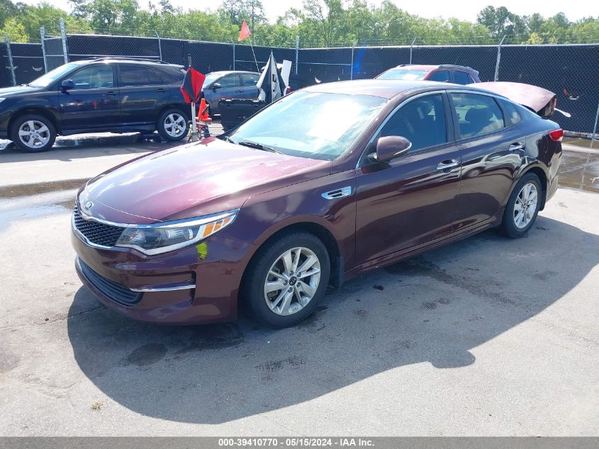 2016 Kia Optima Lx VIN: 5XXGT4L39GG031324 Lot: 39410770