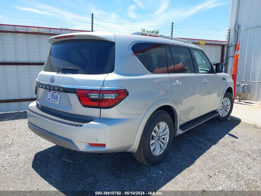 2024 Nissan Armada Sv 4Wd VIN: JN8AY2AD4R9708646 Lot: 39410782