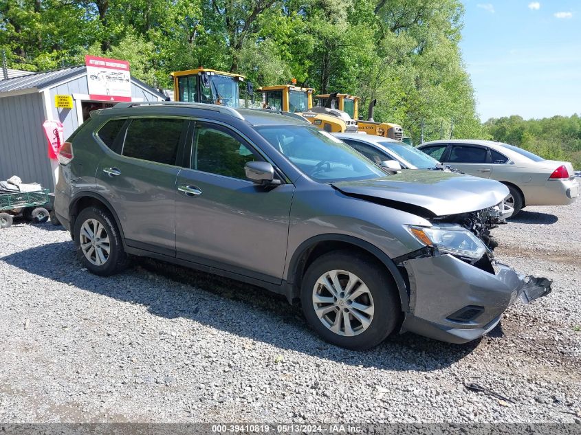 2016 Nissan Rogue Sv VIN: KNMAT2MV9GP633403 Lot: 39410819