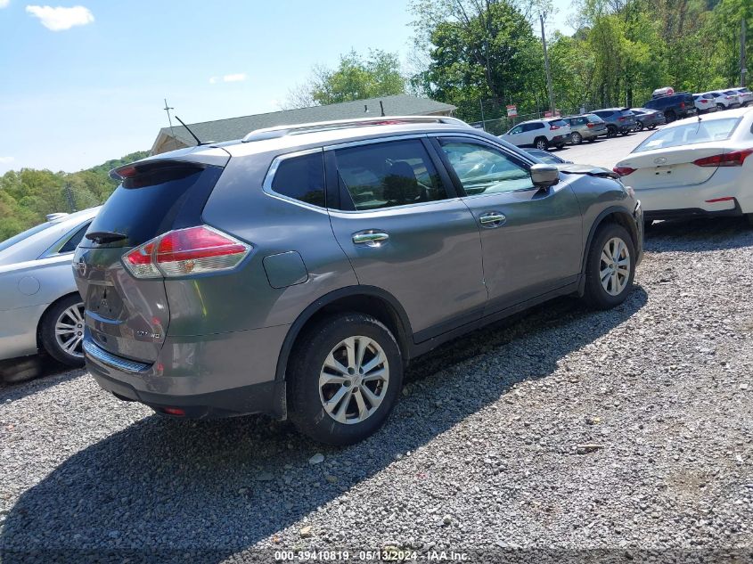 2016 Nissan Rogue Sv VIN: KNMAT2MV9GP633403 Lot: 39410819