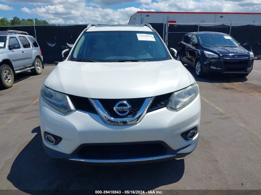 2015 Nissan Rogue Sl VIN: 5N1AT2MT0FC763490 Lot: 39410843