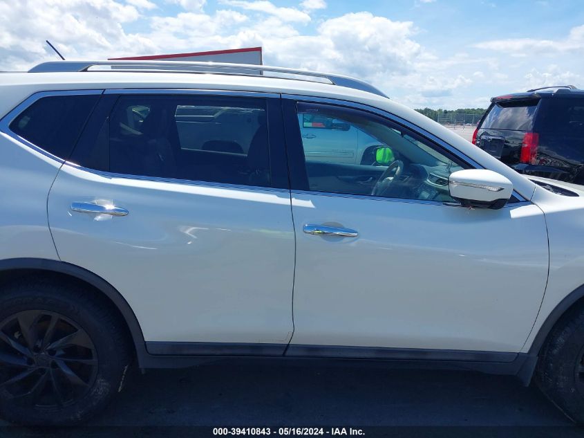 2015 Nissan Rogue Sl VIN: 5N1AT2MT0FC763490 Lot: 39410843