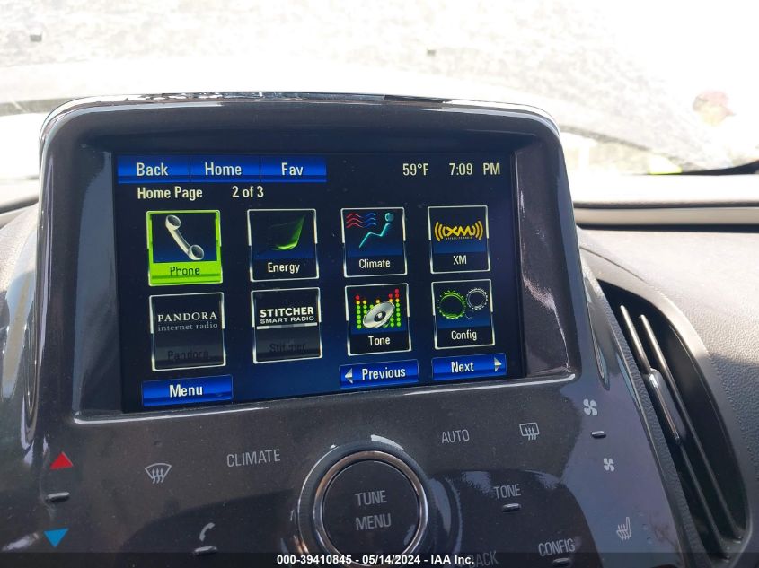 2014 Chevrolet Volt VIN: 1G1RF6E47EU166478 Lot: 39410845