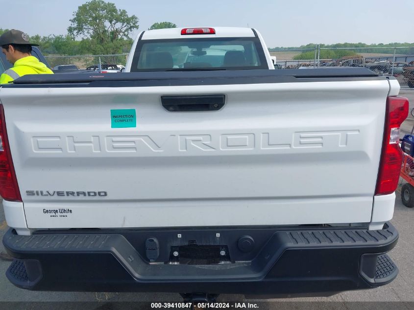 2020 Chevrolet Silverado 1500 2Wd Regular Cab Long Bed Wt VIN: 3GCNWAEH8LG284423 Lot: 39410847