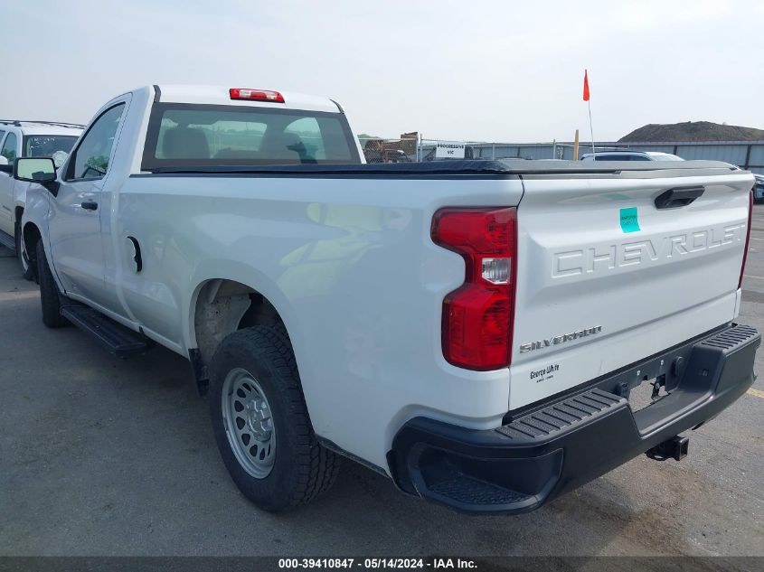 2020 Chevrolet Silverado 1500 2Wd Regular Cab Long Bed Wt VIN: 3GCNWAEH8LG284423 Lot: 39410847