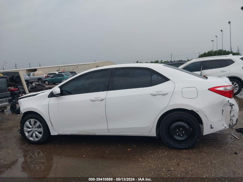 2016 Toyota Corolla Le VIN: 5YFBURHE7GP537885 Lot: 39410869