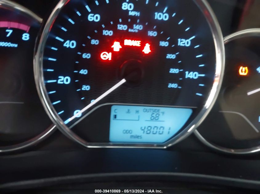 2016 Toyota Corolla Le VIN: 5YFBURHE7GP537885 Lot: 39410869