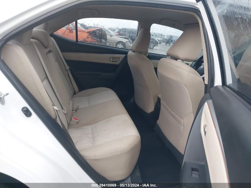 2016 Toyota Corolla Le VIN: 5YFBURHE7GP537885 Lot: 39410869