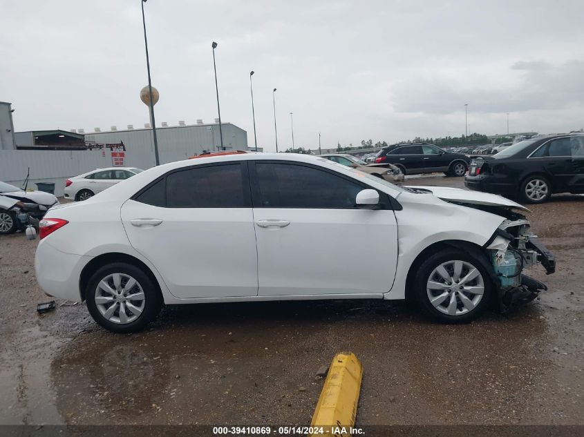 2016 Toyota Corolla Le VIN: 5YFBURHE7GP537885 Lot: 39410869