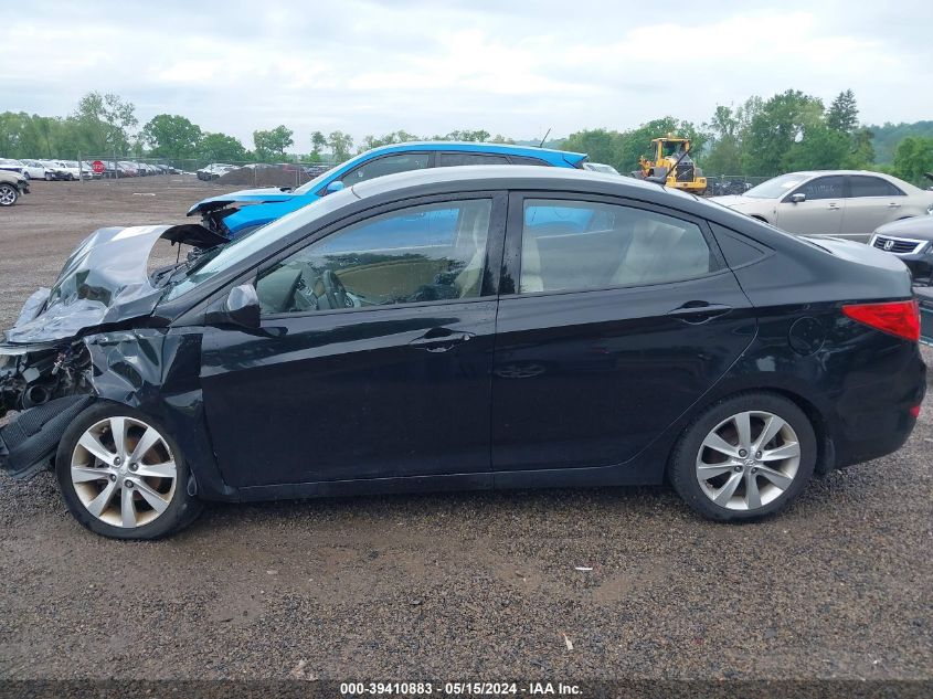 2012 Hyundai Accent Gls VIN: KMHCU4AE7CU162591 Lot: 39410883