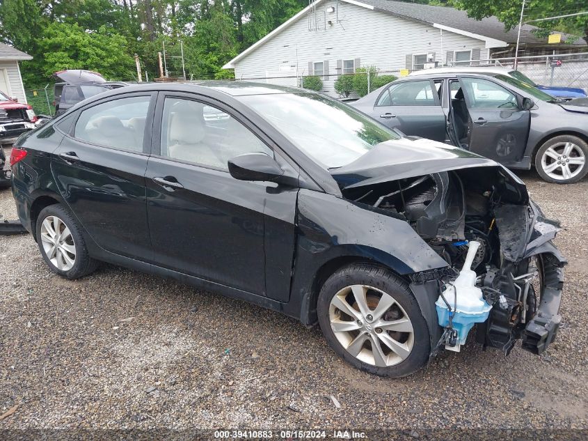 2012 Hyundai Accent Gls VIN: KMHCU4AE7CU162591 Lot: 39410883