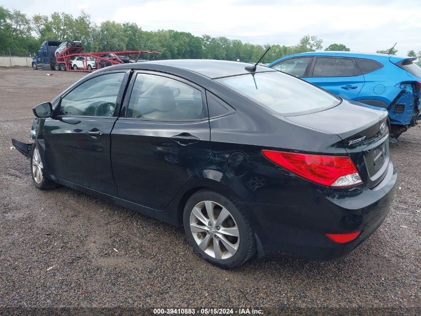 2012 Hyundai Accent Gls VIN: KMHCU4AE7CU162591 Lot: 39410883