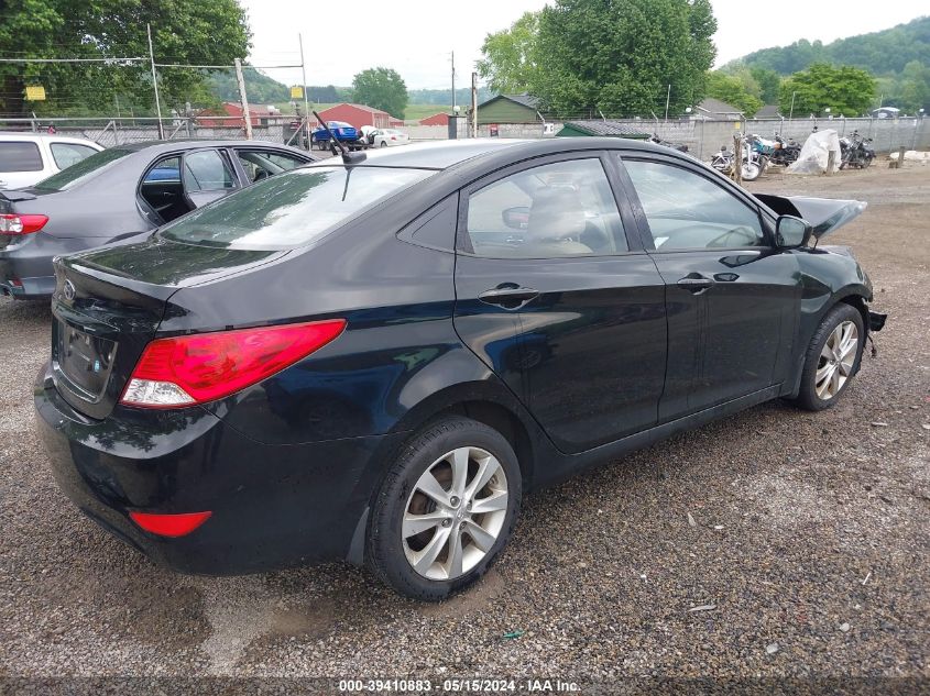 2012 Hyundai Accent Gls VIN: KMHCU4AE7CU162591 Lot: 39410883