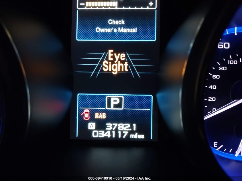 2017 Subaru Outback 2.5I Touring VIN: 4S4BSATC4H3421921 Lot: 39410910