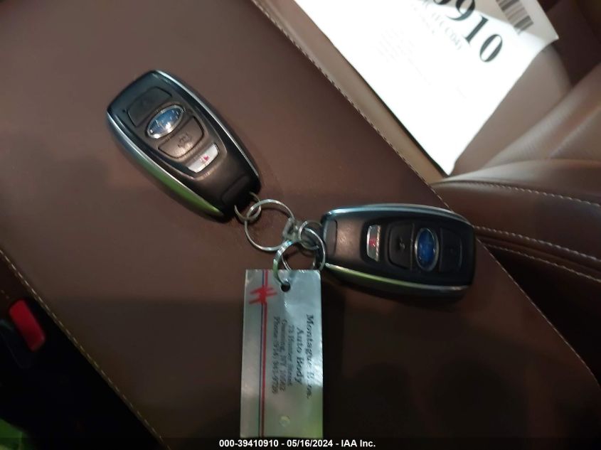 2017 Subaru Outback 2.5I Touring VIN: 4S4BSATC4H3421921 Lot: 39410910