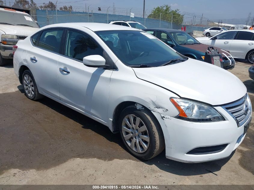 2013 Nissan Sentra Sv VIN: 3N1AB7AP6DL748038 Lot: 39410915