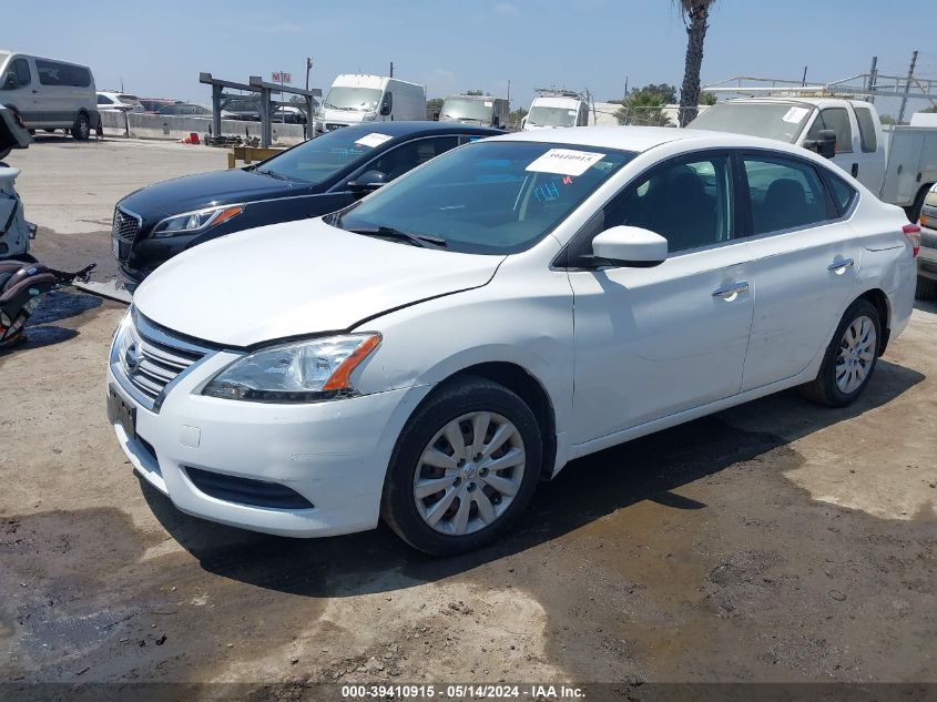 2013 Nissan Sentra Sv VIN: 3N1AB7AP6DL748038 Lot: 39410915