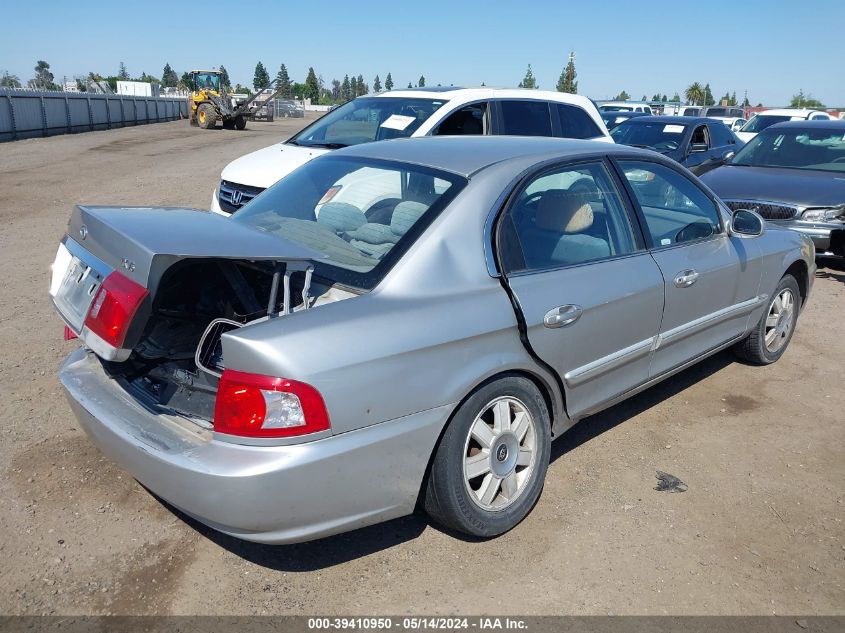 2003 Kia Optima Lx V6/Se V6 VIN: KNAGD128335225173 Lot: 39410950