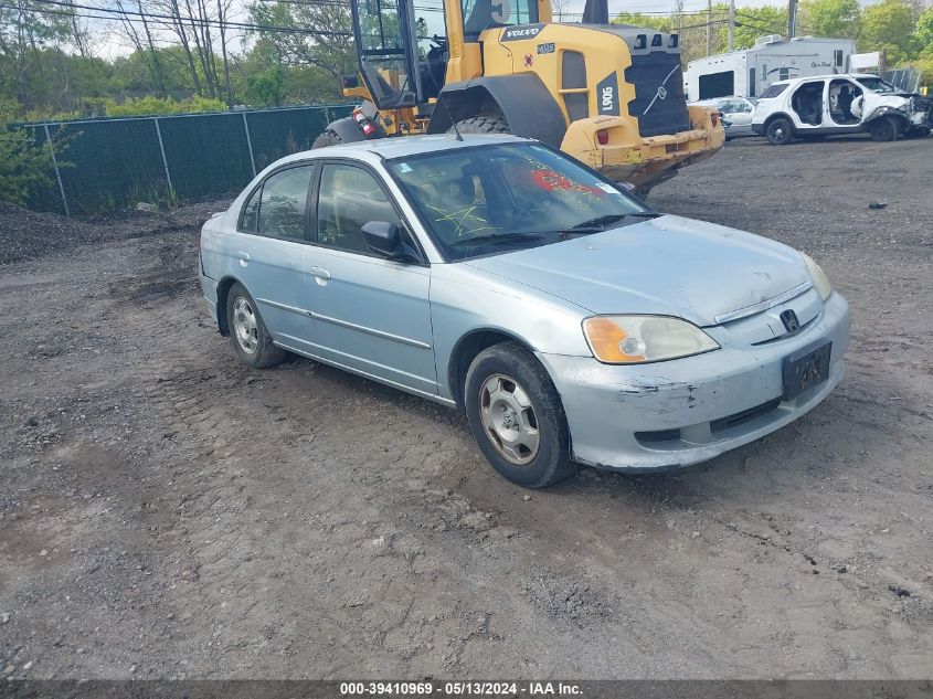 2003 Honda Civic Hybrid VIN: JHMES96613S023309 Lot: 39410969