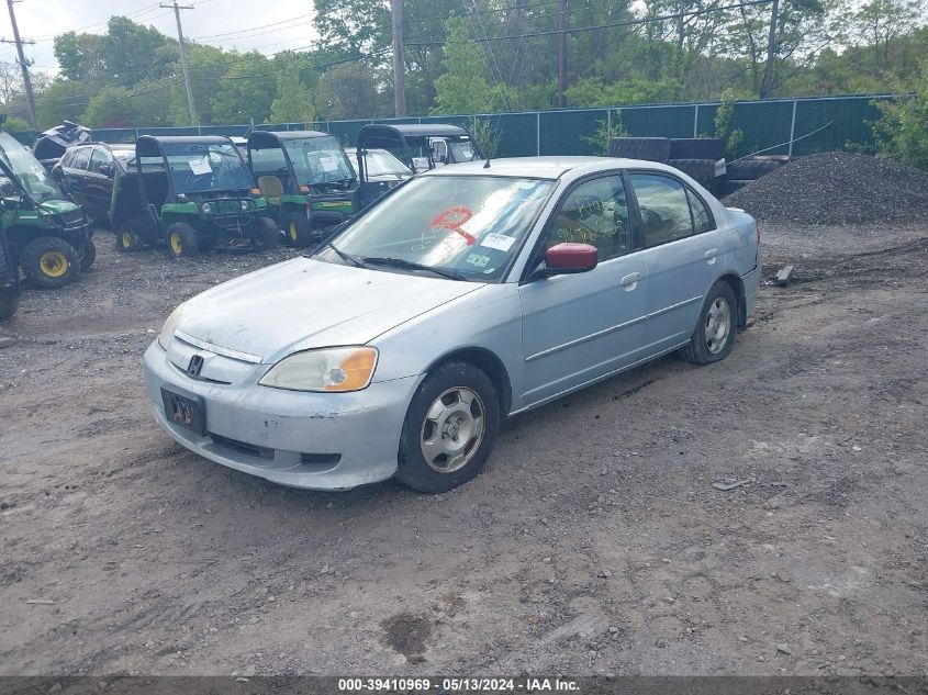 2003 Honda Civic Hybrid VIN: JHMES96613S023309 Lot: 39410969