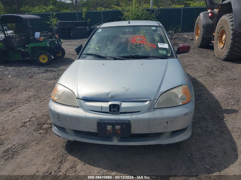 2003 Honda Civic Hybrid VIN: JHMES96613S023309 Lot: 39410969