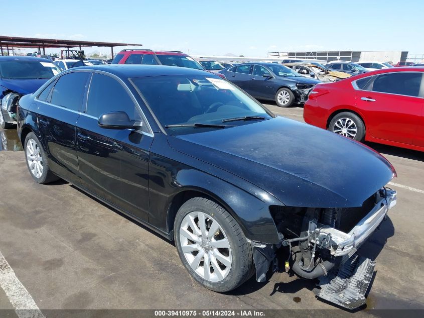 2013 Audi A4 2.0T Premium VIN: WAUAFAFL7DN029205 Lot: 39410975