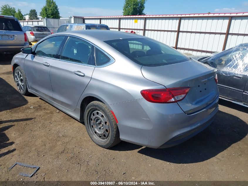 2015 Chrysler 200 Lx VIN: 1C3CCCFB4FN570727 Lot: 39410987