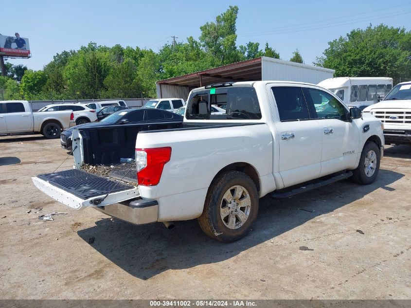 2017 Nissan Titan Sv VIN: 1N6AA1EK6HN542300 Lot: 39411002