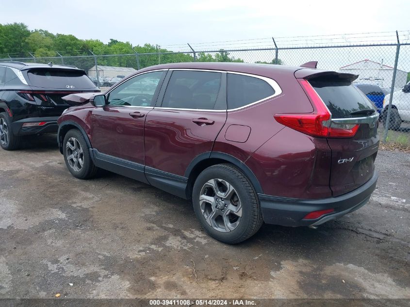 2018 Honda Cr-V Ex VIN: 2HKRW2H59JH696220 Lot: 39411008