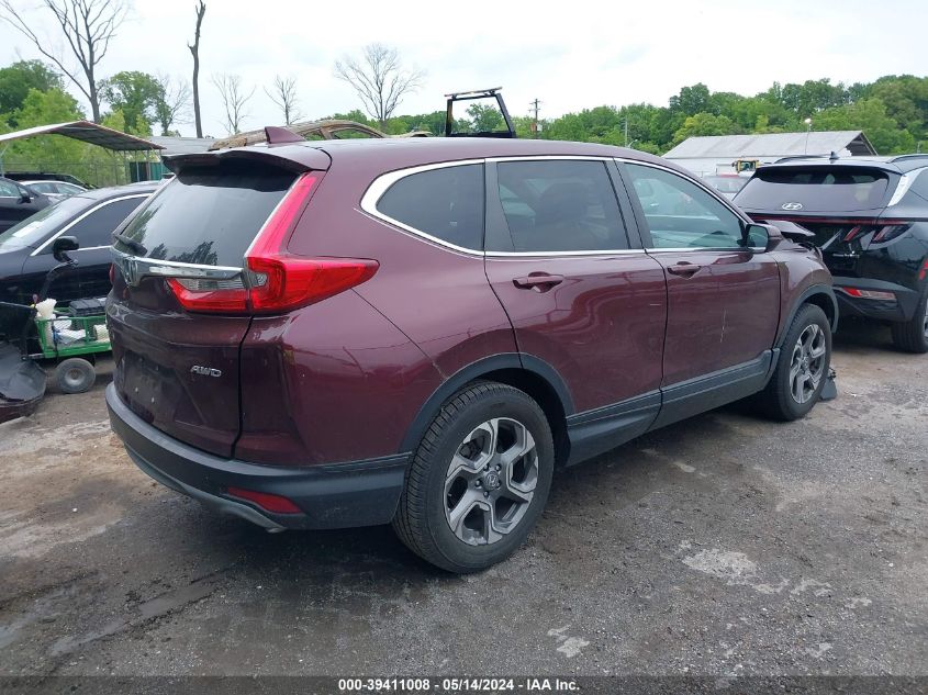 2018 Honda Cr-V Ex VIN: 2HKRW2H59JH696220 Lot: 39411008