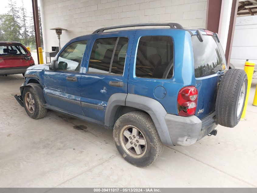 2006 Jeep Liberty Sport VIN: 1J4GK48K46W280897 Lot: 39411017