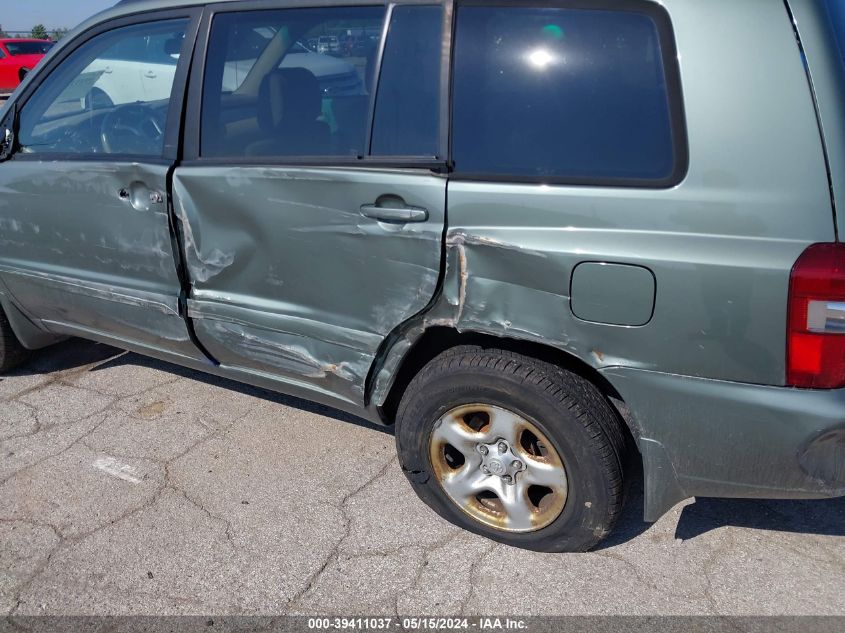 2005 Toyota Highlander VIN: JTEGD21AX50114242 Lot: 39411037