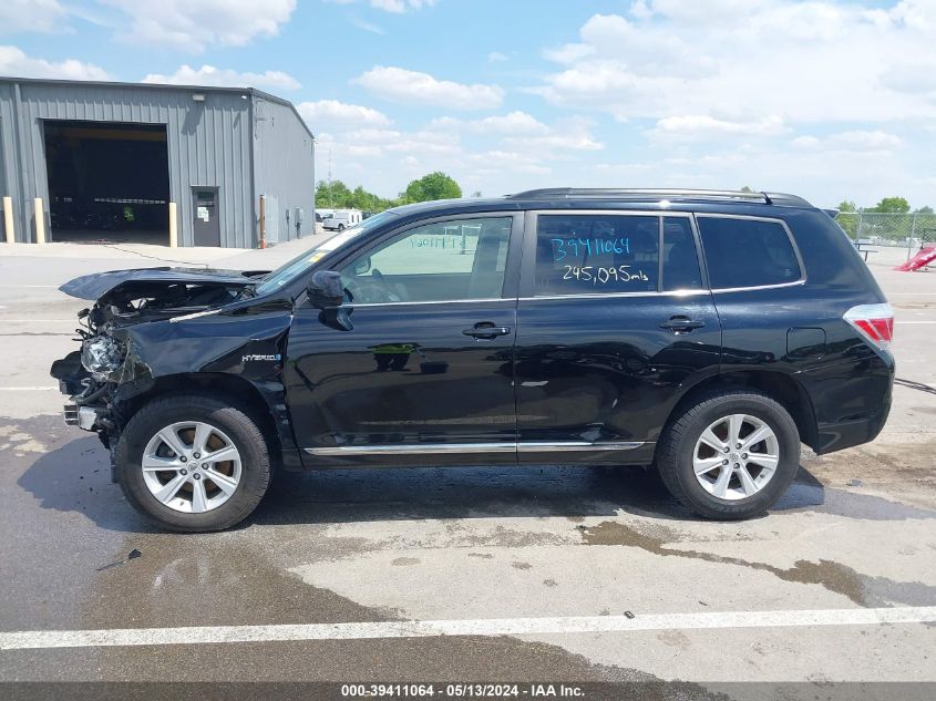 2012 Toyota Highlander Hybrid Base V6 VIN: JTEBC3EH6C2005613 Lot: 39411064