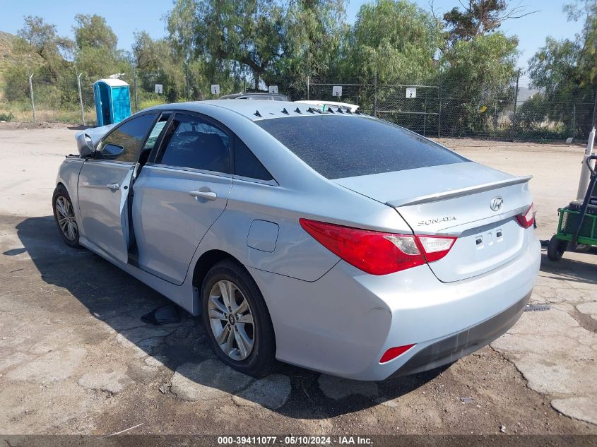 2014 Hyundai Sonata Gls VIN: 5NPEB4AC1EH883956 Lot: 39411077