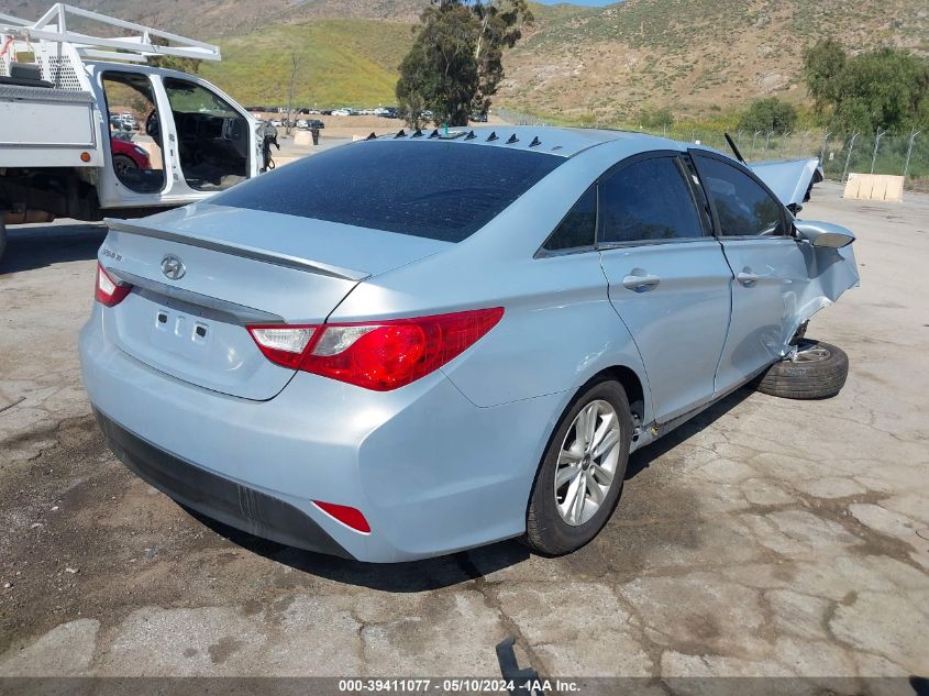 2014 Hyundai Sonata Gls VIN: 5NPEB4AC1EH883956 Lot: 39411077